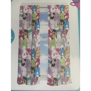 Squishmallows Drapes Curtains Room Darkening Panels Drapery 2 Panels 42"w x 63"L